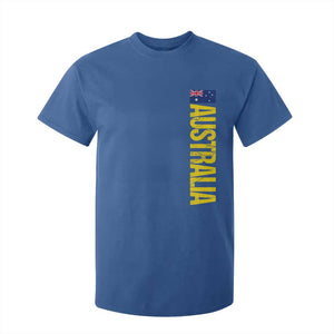 Australia Flag T Shirt For Kid Patriotic Country Pride Vertical Text Graphic
