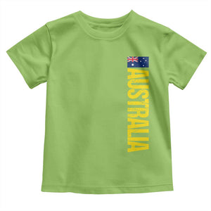 Australia Flag Toddler T Shirt Patriotic Country Pride Vertical Text Graphic