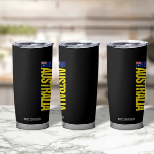 Australia Flag Tumbler Cup Patriotic Country Pride Vertical Text Graphic