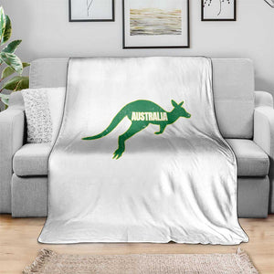 Vintage Kangaroo Australia Throw Blanket Patriotic Country Pride Graphic Aussie Roo Kangaroo