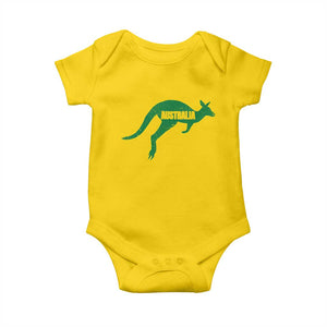 Vintage Kangaroo Australia Baby Onesie Patriotic Country Pride Graphic Aussie Roo Kangaroo