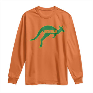 Vintage Kangaroo Australia Long Sleeve Shirt Patriotic Country Pride Graphic Aussie Roo Kangaroo