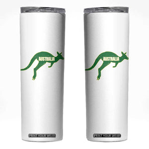 Vintage Kangaroo Australia Skinny Tumbler Patriotic Country Pride Graphic Aussie Roo Kangaroo