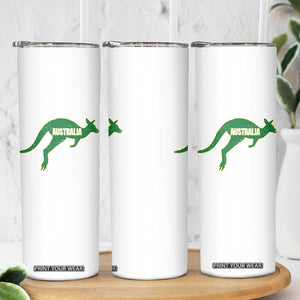 Vintage Kangaroo Australia Skinny Tumbler Patriotic Country Pride Graphic Aussie Roo Kangaroo