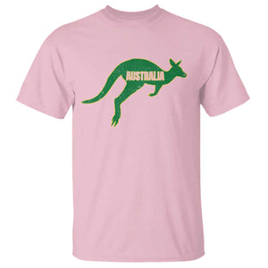 Vintage Kangaroo Australia T Shirt Patriotic Country Pride Graphic Aussie Roo Kangaroo
