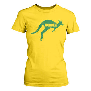 Vintage Kangaroo Australia T Shirt For Women Patriotic Country Pride Graphic Aussie Roo Kangaroo