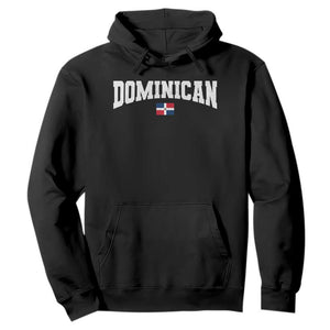 Vintage Dominican Republic Flag Hoodie Retro Varsity Caribbean Pride Heritage Gift TS10 Black Print Your Wear