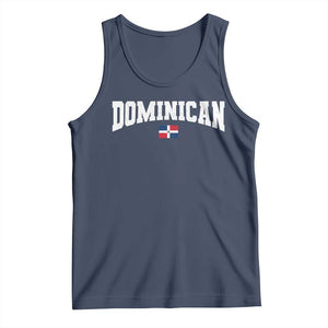 Vintage Dominican Republic Flag Tank Top Retro Varsity Caribbean Pride Heritage Gift TS10 Navy Print Your Wear