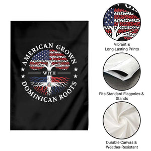 American Grown With Dominican Roots Garden Flag USA Dominican Republic Heritage Pride Gift TS10 Print Your Wear