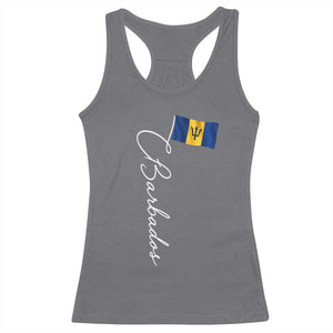 Barbados Flag Racerback Tank Top Elegant Barbados Pride Patriotic Island Heritage Gift TS10 Charcoal Print Your Wear