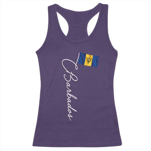 Barbados Flag Racerback Tank Top Elegant Barbados Pride Patriotic Island Heritage Gift TS10 Purple Print Your Wear