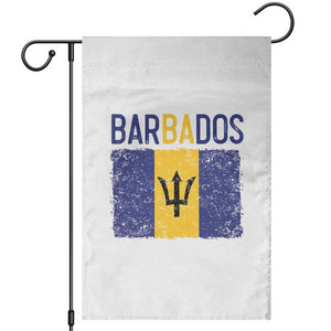 Vintage Distressed Barbados Flag Garden Flag Bajan Caribbean Heritage Patriotic Pride Gift TS10 White Print Your Wear