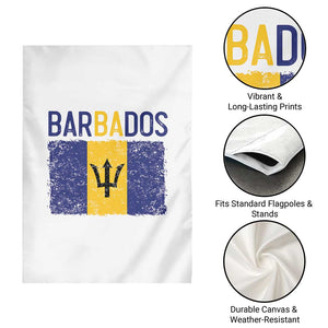 Vintage Distressed Barbados Flag Garden Flag Bajan Caribbean Heritage Patriotic Pride Gift TS10 Print Your Wear
