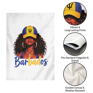 Bajan Girl Garden Flag Barbados Flag Caribbean Heritage Pride Graphic Gift TS10 Print Your Wear