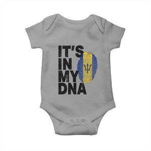 It's In My DNA Barbados Barbadian Baby Onesie Pride Heritage Patriotic Gift TS10 Sport Gray Print Your Wear