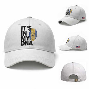 It's In My DNA Barbados Barbadian Baseball Cap Pride Heritage Patriotic Gift TS10 Baseball Cap Universal Fit White Print Your Wear