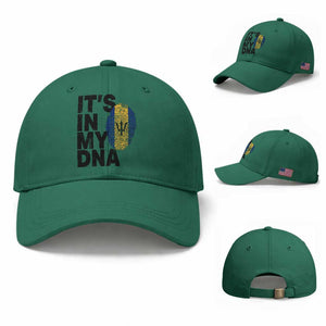 It's In My DNA Barbados Barbadian Baseball Cap Pride Heritage Patriotic Gift TS10 Baseball Cap Universal Fit Irish Green Print Your Wear