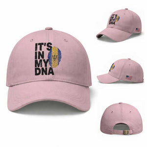 It's In My DNA Barbados Barbadian Baseball Cap Pride Heritage Patriotic Gift TS10 Baseball Cap Universal Fit Light Pink Print Your Wear