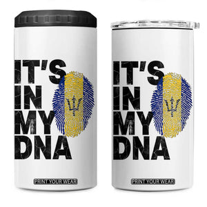 It's In My DNA Barbados Barbadian 4 in 1 Can Cooler Tumbler Pride Heritage Patriotic Gift TS10 One Size: 16 oz White Print Your Wear