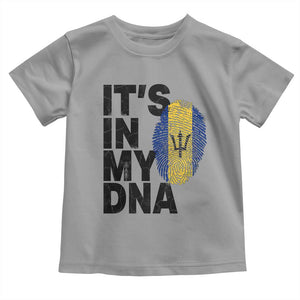 It's In My DNA Barbados Barbadian Toddler T Shirt Pride Heritage Patriotic Gift TS10 Sport Gray Print Your Wear