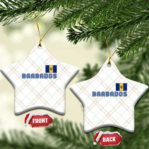 Retro Barbados Ceramic Ornament Vintage Barbadian Souvenir Caribbean Island Pride Heritage Gift TS10 Print Your Wear