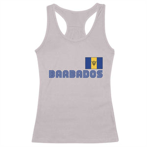 Retro Barbados Racerback Tank Top Vintage Barbadian Souvenir Caribbean Island Pride Heritage Gift TS10 Ice Gray Print Your Wear
