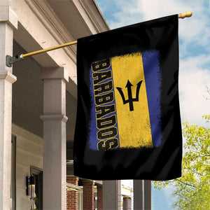 Vintage Barbados Flag Garden Flag Distressed Patriotic Caribbean Island Barbadian Pride Heritage Gift TS10 Print Your Wear