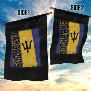 Vintage Barbados Flag Garden Flag Distressed Patriotic Caribbean Island Barbadian Pride Heritage Gift TS10 Print Your Wear