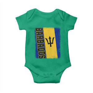 Vintage Barbados Flag Baby Onesie Distressed Patriotic Caribbean Island Barbadian Pride Heritage Gift TS10 Irish Green Print Your Wear
