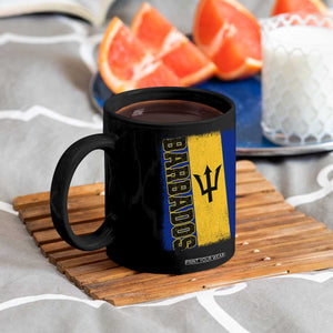 Vintage Barbados Flag Coffee Mug Distressed Patriotic Caribbean Island Barbadian Pride Heritage Gift TS10 Print Your Wear