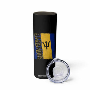 Vintage Barbados Flag Skinny Tumbler Distressed Patriotic Caribbean Island Barbadian Pride Heritage Gift TS10 Print Your Wear
