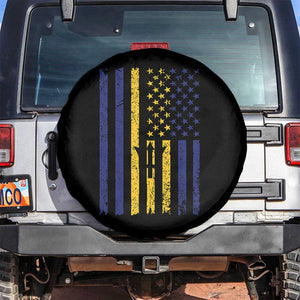 Barbados American Flag Spare Tire Cover Distressed Barbadian Pride Patriotic Heritage Gift TS10 No hole Black Print Your Wear