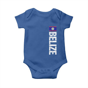 Belize Flag Baby Onesie Distressed Central American Pride Heritage Gift TS10 Royal Blue Print Your Wear