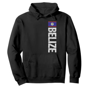 Belize Flag Hoodie Distressed Central American Pride Heritage Gift TS10 Black Print Your Wear
