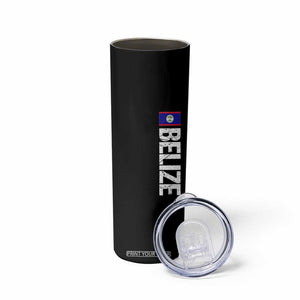 Belize Flag Skinny Tumbler Distressed Central American Pride Heritage Gift TS10 Print Your Wear