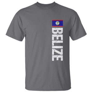 Belize Flag T Shirt Distressed Central American Pride Heritage Gift TS10 Charcoal Print Your Wear
