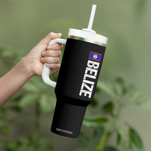 Belize Flag Tumbler With Handle Distressed Central American Pride Heritage Gift TS10 Print Your Wear