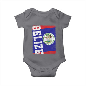 Vintage Belize Baby Onesie Distressed Flag Central American Pride Heritage Gift TS10 Charcoal Print Your Wear