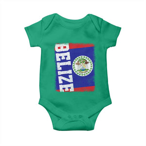 Vintage Belize Baby Onesie Distressed Flag Central American Pride Heritage Gift TS10 Irish Green Print Your Wear