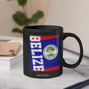 Vintage Belize Coffee Mug Distressed Flag Central American Pride Heritage Gift TS10 Print Your Wear