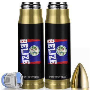 Vintage Belize Bullet Tumbler Distressed Flag Central American Pride Heritage Gift TS10 Black Print Your Wear