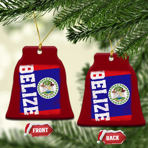 Vintage Belize Ceramic Ornament Distressed Flag Central American Pride Heritage Gift TS10 Print Your Wear