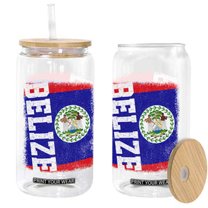 Vintage Belize Glass Can Distressed Flag Central American Pride Heritage Gift TS10 Print Your Wear
