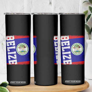Vintage Belize Skinny Tumbler Distressed Flag Central American Pride Heritage Gift TS10 Print Your Wear