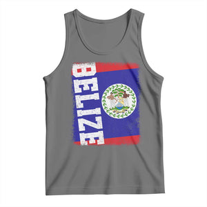 Vintage Belize Tank Top Distressed Flag Central American Pride Heritage Gift TS10 Black Heather Print Your Wear