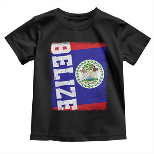 Vintage Belize Toddler T Shirt Distressed Flag Central American Pride Heritage Gift TS10 Black Print Your Wear
