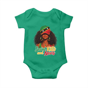 Saint Kitts and Nevis Princess Baby Onesie Melanin Afro Girl Heritage Gift for Black Girls TS10 Irish Green Print Your Wear