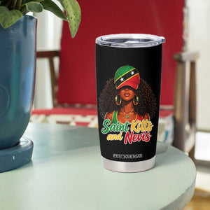 Saint Kitts and Nevis Princess Tumbler Cup Melanin Afro Girl Heritage Gift for Black Girls TS10 Print Your Wear