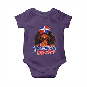 Dominican Republic Princess Baby Onesie Melanin Afro Girl Heritage Gift for Black Girls TS10 Purple Print Your Wear
