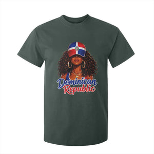 Dominican Republic Princess T Shirt For Kid Melanin Afro Girl Heritage Gift for Black Girls TS10 Dark Forest Green Print Your Wear